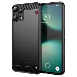SKALO Armor Carbon Suojakuori sopii Nothing Phone (3a) Lite 5G - Musta