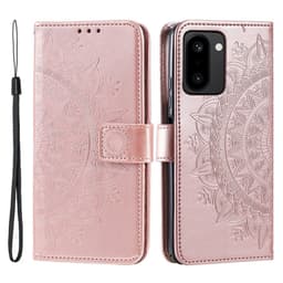 SKALO Mandala Lompakkokotelo sopii OnePlus 15R - Ruusukulta