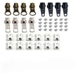 48 kpl vetoketjun korjaussarja, musta ja hopea metallivetoketjut 5