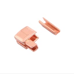 Glidelåsskyvere i roségull - 10 stk (størrelse 8)