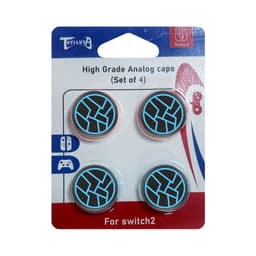 Silikon Joystick Caps for Nintendo Switch 2 - Forbedret Kontroll og Beskyttelse Blå