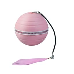 Automatisk Katteball - Selvdrevet Interaktiv Leke for Innendørs Katter Rosa