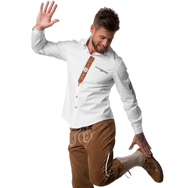 tectake Skjorta Franzl XXL, vit