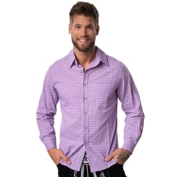 tectake Skjorta Seppl M, lila/vit