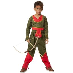 tectake Modig mohikan strl. 116 (5-6 år), röd/grön