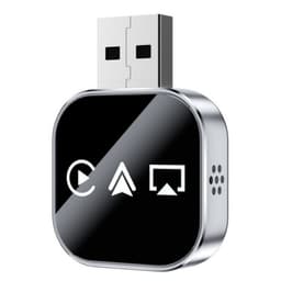 Trådløs CarPlay/Android Auto/Mirror Link Adapter Q1AS - Sølv 3-i-1 Carplay Box