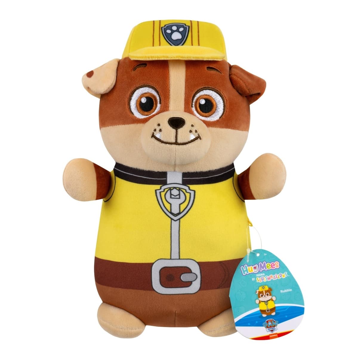 Squishmallows Original Paw Patrol 10in Rubble HugMees Plush - Ultrasoft Polyester Toy