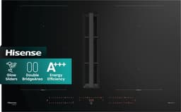 Hisense kogeplade med indbygget emhætte HEH8443BSCWF (83 cm)