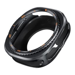 47 mm:n metallinen suojakotelo, yhteensopiva Samsung Galaxy Watch Ultra 7/8C:n kanssa – Muunna kellosi Musta Oranssi