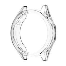 TPU-puolikuorisuojakotelo, yhteensopiva Huawei Watch GT6 46mm:n kanssa Läpinäkyvä + valkoinen