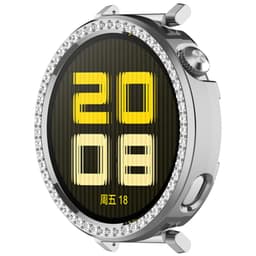 Huawei Watch GT5/GT4 41MM skyddsfodral med strassdetaljer Silver
