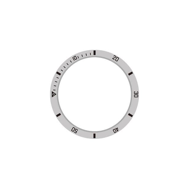 Sølv & Sort Bezel - 45mm - Hastighedsskala Tidsring Kompatibel med Samsung Galaxy Watch 5 Pro