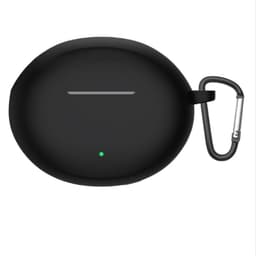 Silikone Beskyttelsesetui med Krog Kompatibelt med OPPO Enco Air4 Bluetooth-øretelefoner Sort
