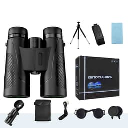 12x50 High Power Kikkert med Telefonholder, Adapterring & Tripod - Forbedret Visning