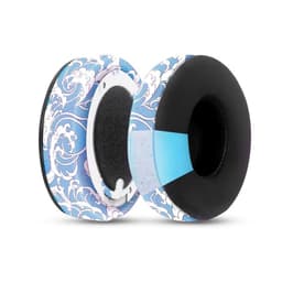 Beats Studio3/2 -kuulokkeille tarkoitetut jokikuvioiset kuulokkeiden pehmusteet, jotka on valmistettu jääsilkistä ja nahasta model 1