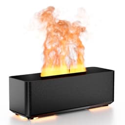 Flamma Aromadiffusor Luftfuktare: Simulerad Vulkaneffekt med Eterisk O