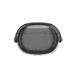 Suojaava TPU-kotelo, yhteensopiva Beats Studio Buds -kuulokkeiden kanssa - Iskunkestävä ja pölytiivis Läpinäkyvä + musta