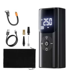 TRÅDLÖS BILDÄCKSPUMP MED DIGITAL MÄTARE - PORTABEL LUFTKOMPRESSOR Sv
