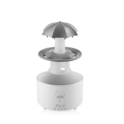 Roterende Vanddråbe Aroma Diffuser EU-stik - Ultralyd Luftfugter med Æterisk Olie Diffuser og 7-Farvet LED-Lys Hvid