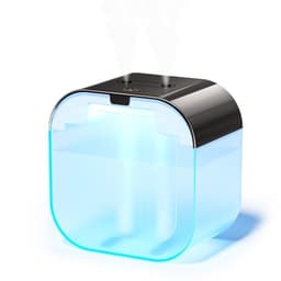 USB-kaksoissuihkutuskostutin: 1000 ml hiljainen ilmankostutin kotiin ja makuuhuoneeseen Musta