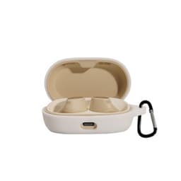 Suojaava Bluetooth-kuulokekotelo карабиinihaalla Valkoinen