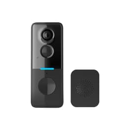 Svart Trådløs Video Dørklokke med Bevegelsesdeteksjon, Toveis Lyd og Nattsyn