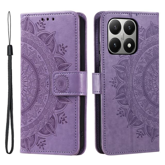 SKALO Xiaomi 15T Mandala Flip Cover - Lilla