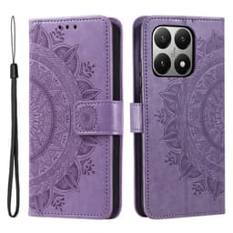 SKALO Xiaomi 15T Mandala Flip Cover - Lilla