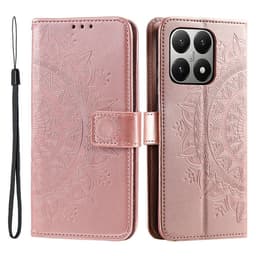 SKALO Xiaomi 15T Mandala Plånboksfodral - Roséguld
