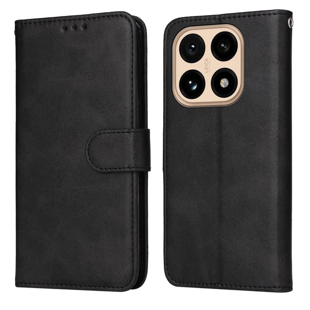 SKALO Xiaomi 15T PU-læder Flip Cover - Sort