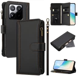 SKALO Xiaomi 15T Stor Tegnebog 11-RUM Flip Cover - Sort
