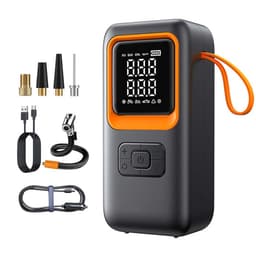 Bärbar Däckpump för Bilen - 2-i-1 Sladdlös Luftkompressor med Digital