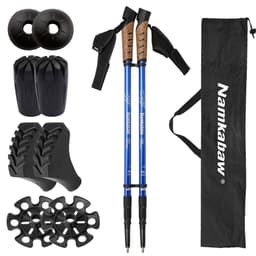 Vikbara Vandringsstavar i Aluminiumlegering med Mjukt Korkhandtag, 2-p