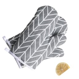 Grytlappar Set om 2, Köksmikrovågsugn Ånghandskar Grå