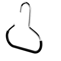 10-Pakks Hattkrokhenger - Stål & PVC-hetteorganisator for hjem og studenthjem Sort