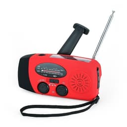 Håndsveiv Solar FM/AM Radio lommelykt NOAA Power Bank-funksjon