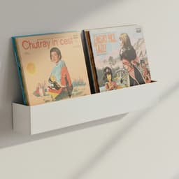 Studio 57 Vinyl Kaksipuoleinen Seinähylly (valkoinen)