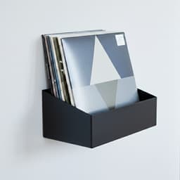 Studio 57 Vinyl Seinähylly Suuri (musta)