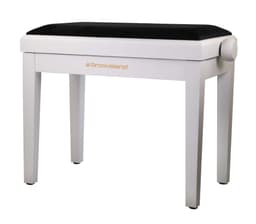 Grooveland KB200 Pianokrakk (Matt Hvit, Svart Sete)