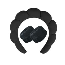 3-osainen sankasarja rannekkeilla Musta