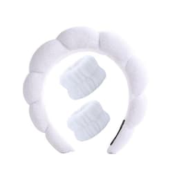 3-osainen sankasarja rannekkeilla Valkoinen