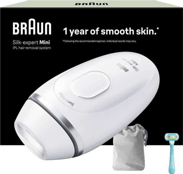 Braun IPL Silk·expert Mini hårfjerner lys PL1114 (hvid/sølv)