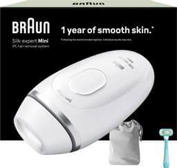 Braun IPL Silk·expert Mini hårfjerner lys PL1114 (hvid/sølv)