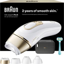 Braun IPL Silk·expert Pro 5 hårborttagare med ljus PL5431 (vit/guld)