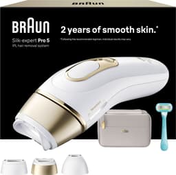 Braun IPL Silk·expert Pro 5 hårborttagare med ljus PL5311 (vit/guld)
