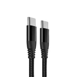 Type-c PD-pikalatausdatakaapeli, USB C - USB C -kaapeli Musta