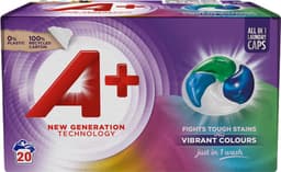 A+ Colour Active 4 pyykinpesukapseli 54161 (20 kpl)