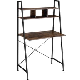 tectake Skrivbord Exeter 85.5 x 46.5 x 140 cm Industriellt Mörkt Trä, Rustikt