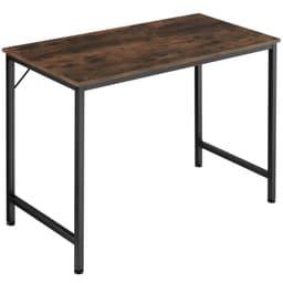 Toimisto- ja työpöytä Jenkins - Teollinen tumma puu, maalaismainen, 100 cm