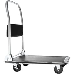 tectake Ladvogn med bremser 73 x 47 x 83 cm Sort
